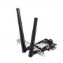 Asus | Wi-Fi Adapter, Tri-Band, Wi-Fi 6E Adapter | PCE-AXE5400 | 802.11ax | 574/2402/2042 Mbit/s | Mbit/s | Ethernet LAN (RJ-45) - 2